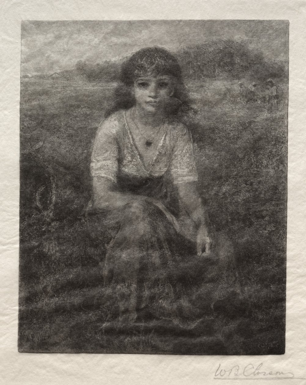 夸德隆女孩》，1887年。 作者 威廉·巴克斯特·帕默·克洛森