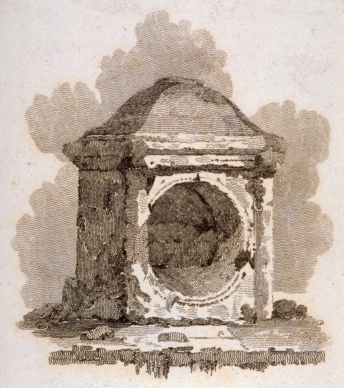 伦敦石，加农街，伦敦市，1806年 作者 威廉·伯纳德·库克