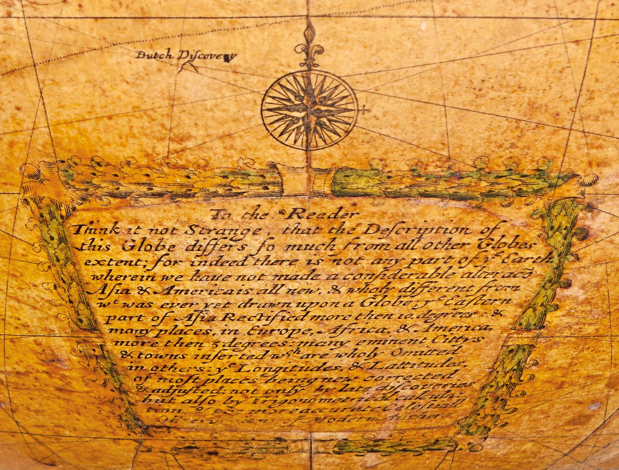 早期的英国地球仪，约1673年 作者 威廉·贝瑞
