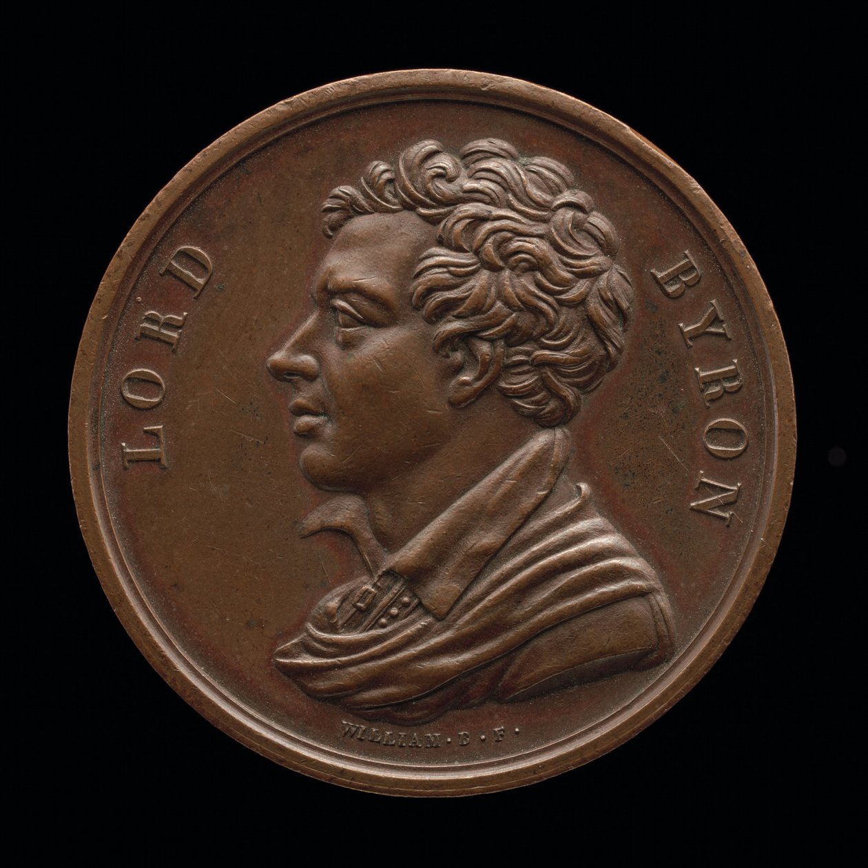 拜伦勋爵，1788-1824，诗人[正面]，1824。 作者 威廉·宾菲尔德