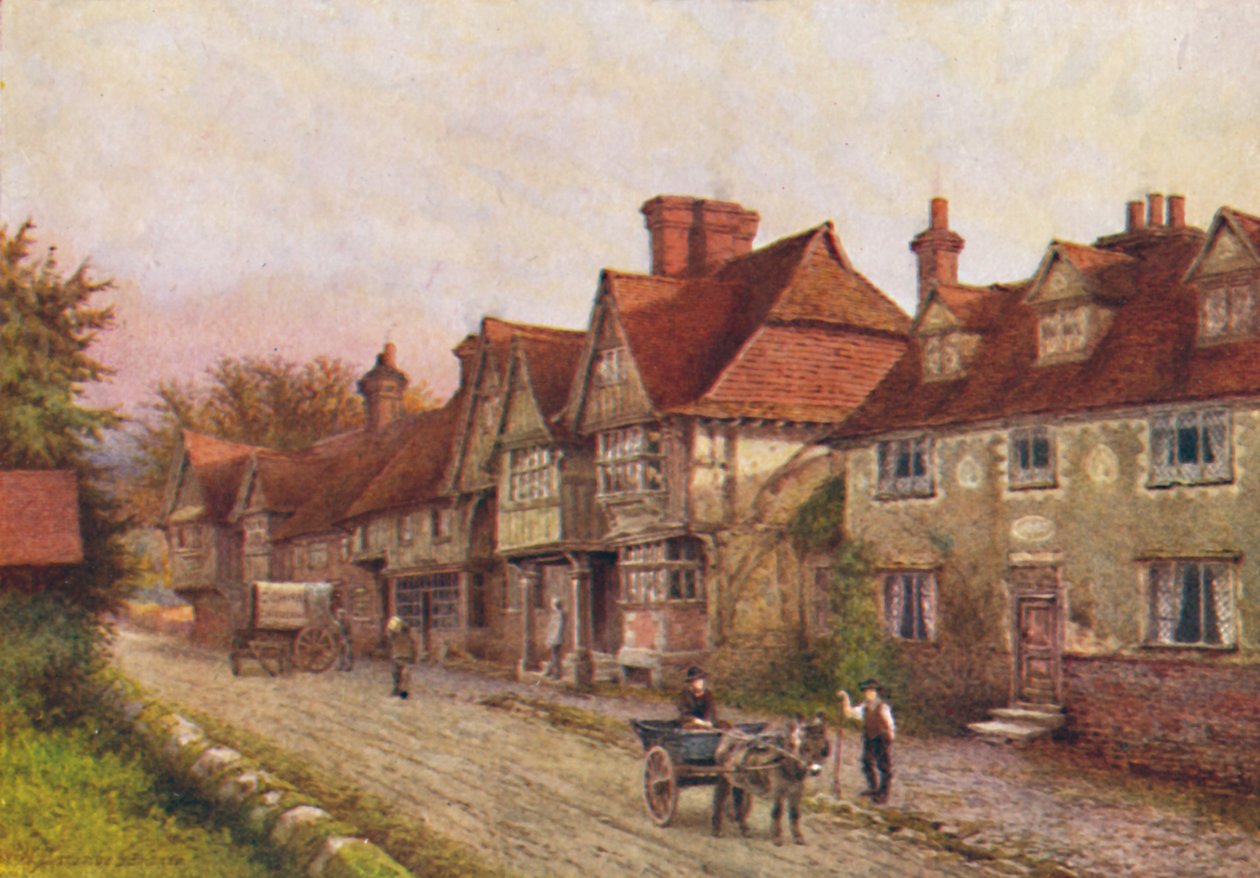 墓地角落的奇丁斯通（Chiddingstone），1907年 作者 威廉·比斯科姆·加德纳