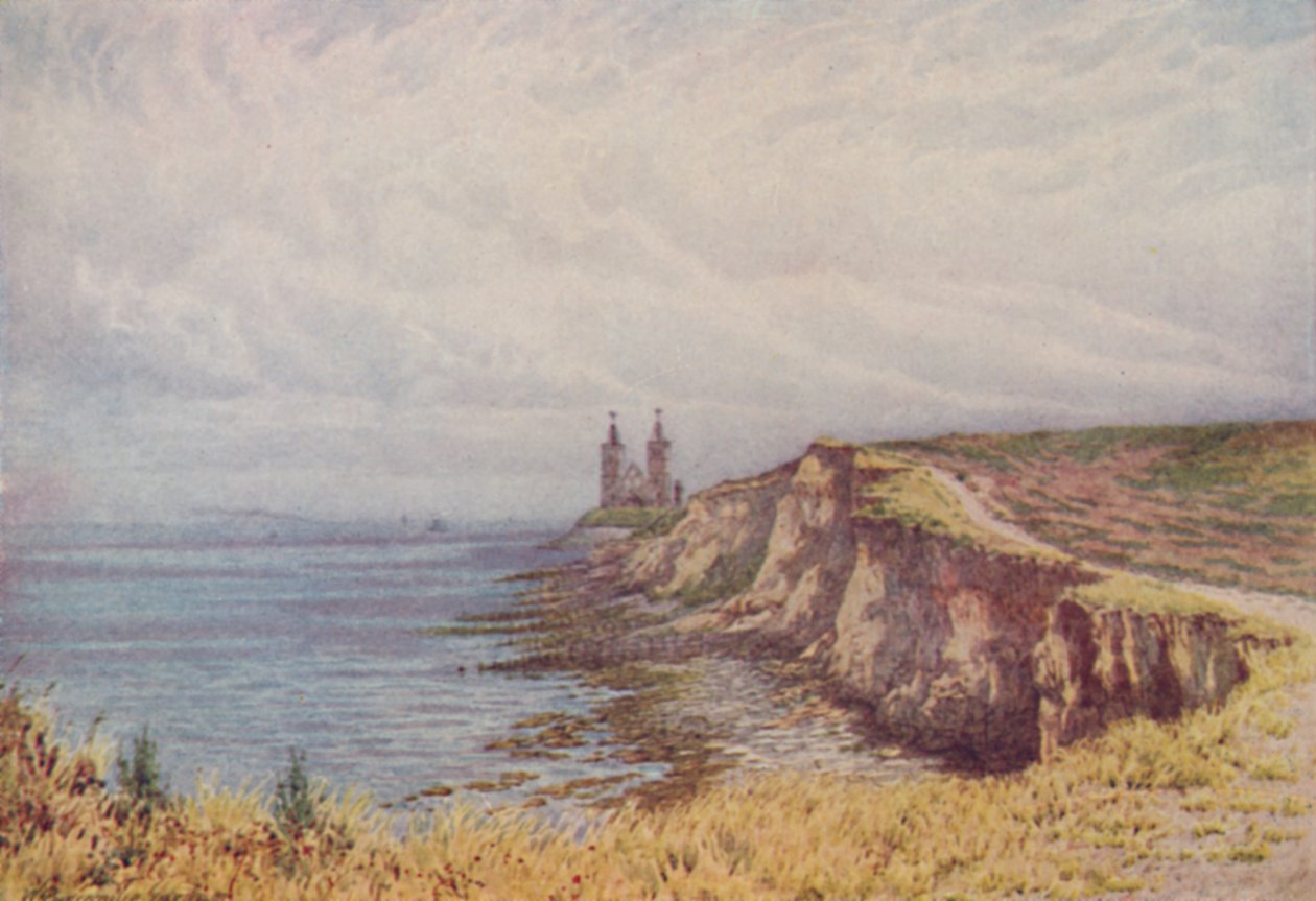Reculver的悬崖，1910年 作者 威廉·比斯科姆·加德纳
