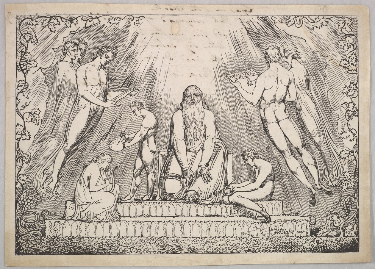 以诺，1806-7。 作者 威廉·布雷克