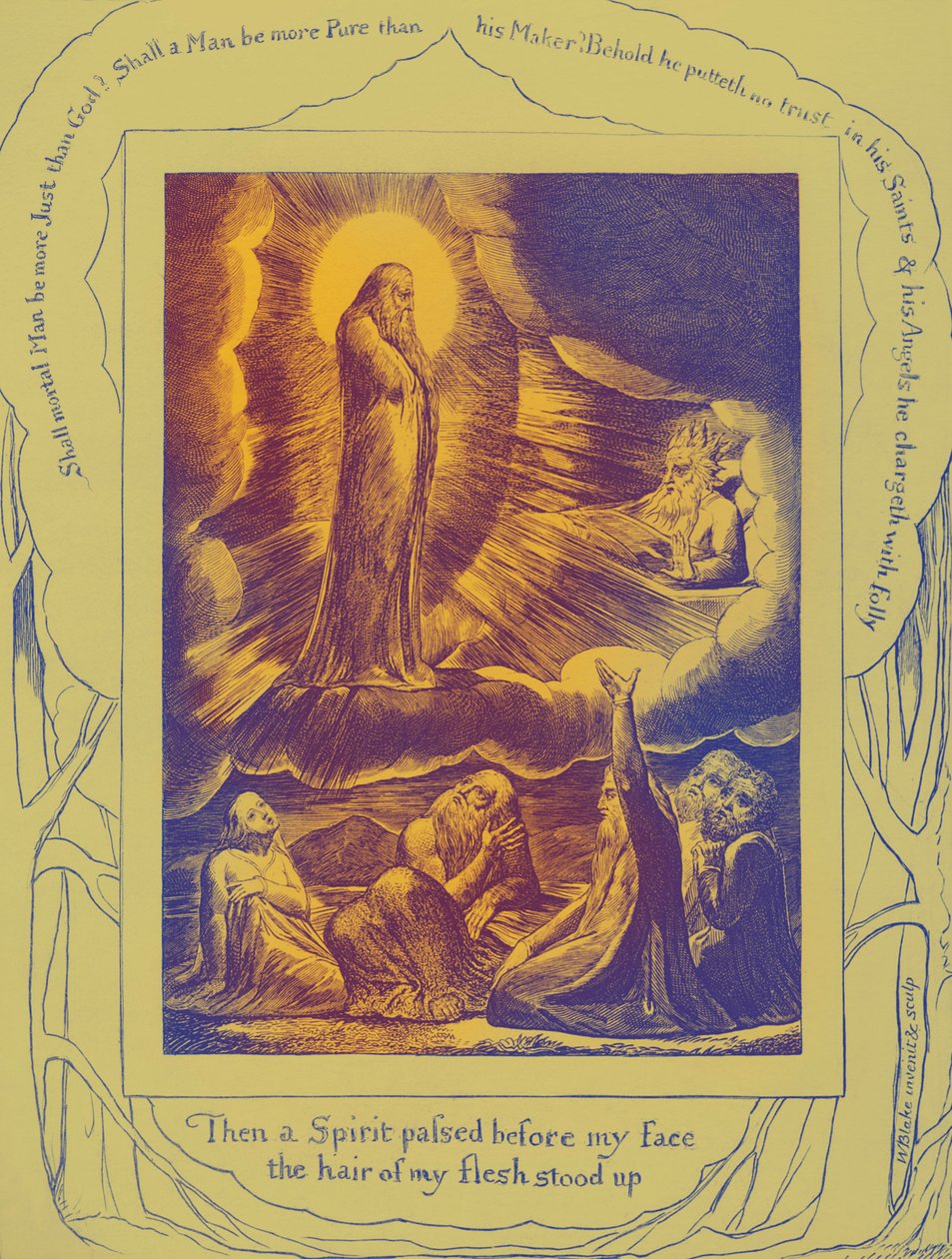 约伯记》插图：威廉-布莱克(William Blake) 作者 威廉·布雷克