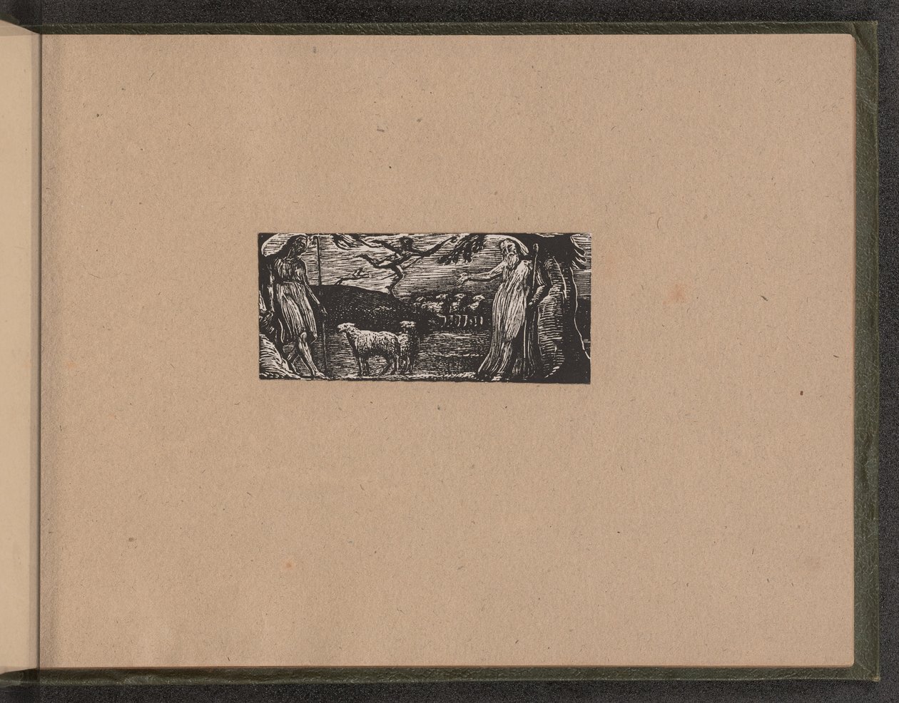 Thenot Remonstrates with Colinet, Lightfoot in Background, 1821. 作者 威廉·布雷克