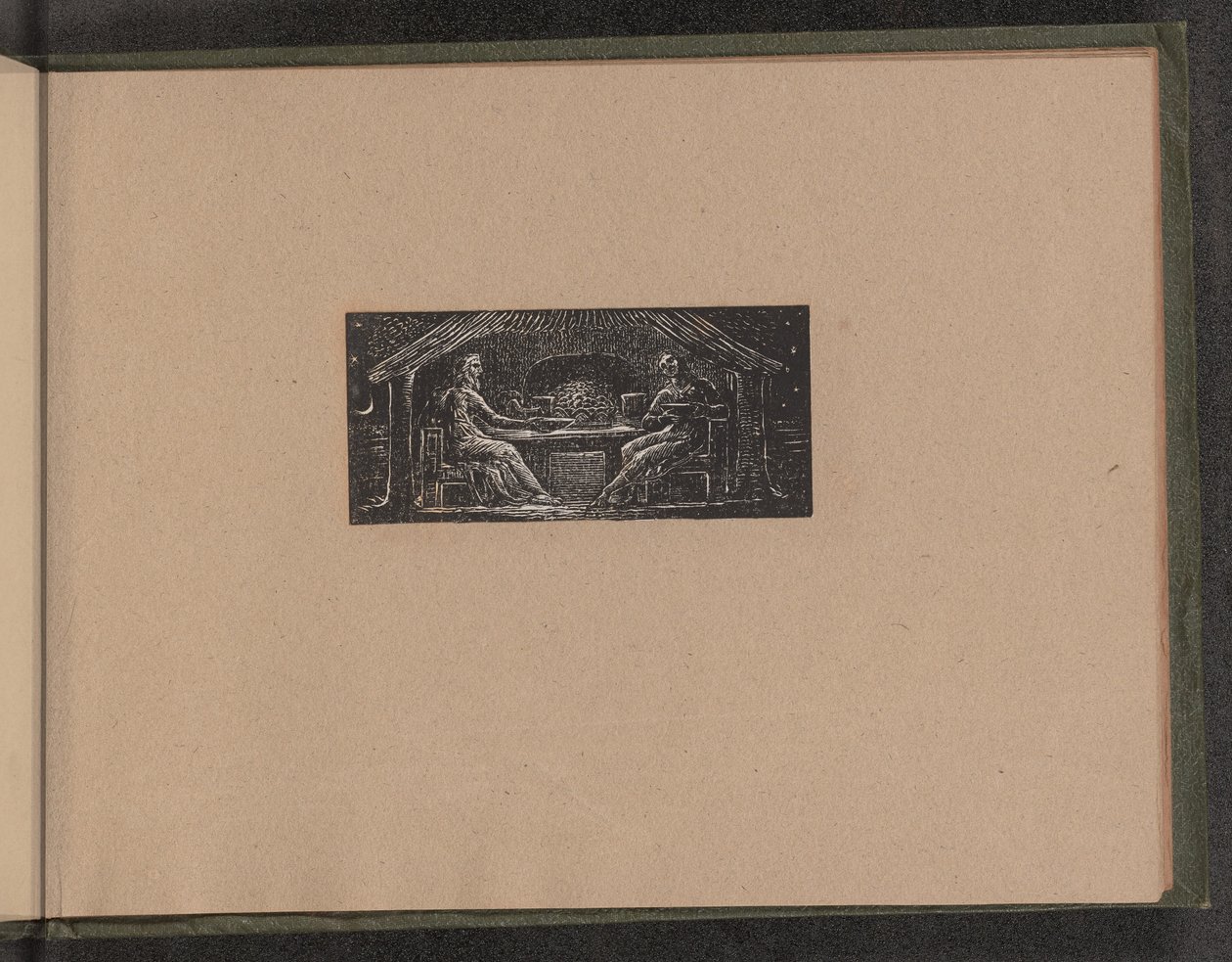 Thenot和Colinet吃夜宵，1821年。 作者 威廉·布雷克