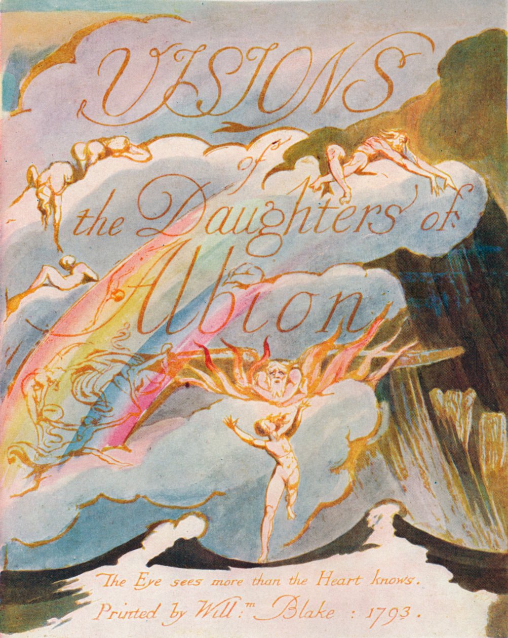 阿尔比恩女Daughter异象，1793年 作者 威廉·布雷克