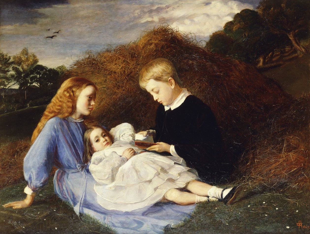 Amy，Dorothea和Hungerford Wren Hoskyns，1863年 作者 威廉·布莱克·里士满