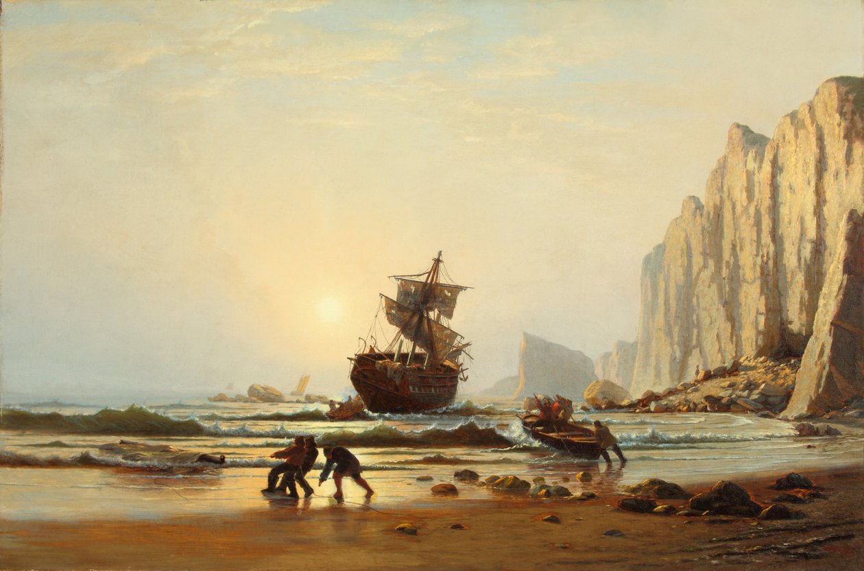 1867 年拉布拉多附近海难（布面油画） 作者 威廉·布拉德福德