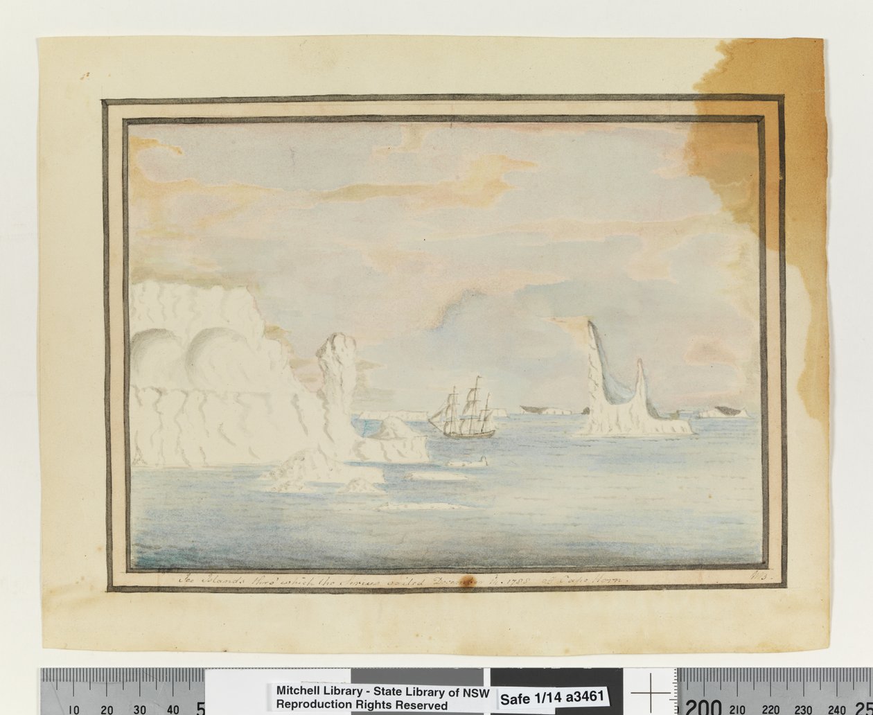 Opp. p. 150. `Ice Islands thro
