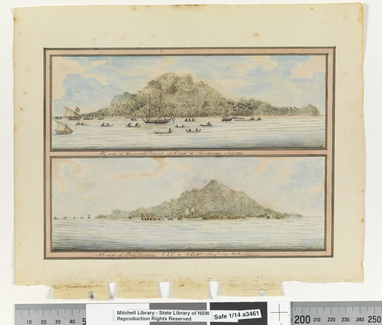 奥普。 页。 276.`东北。 Hummock 岛的一侧，棉兰老岛的尽头。 1791 年 8 月