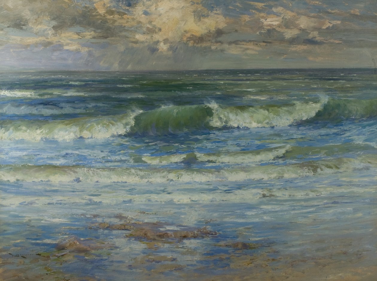 The North Sea (oil on canvas) 作者 威廉·布拉德利·拉蒙德