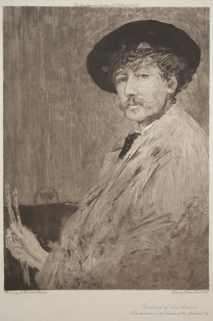 詹姆斯·麦克尼尔·惠斯勒（James McNeill Whistler），1897年。 作者 威廉·布拉西·霍尔