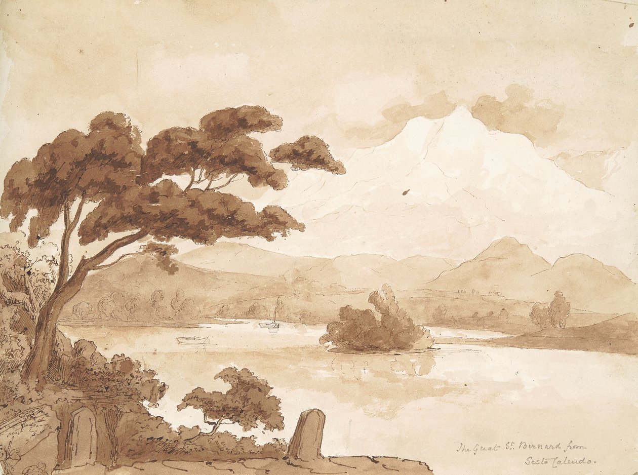 右页：湖光山色的风景 作者 威廉·布罗克顿