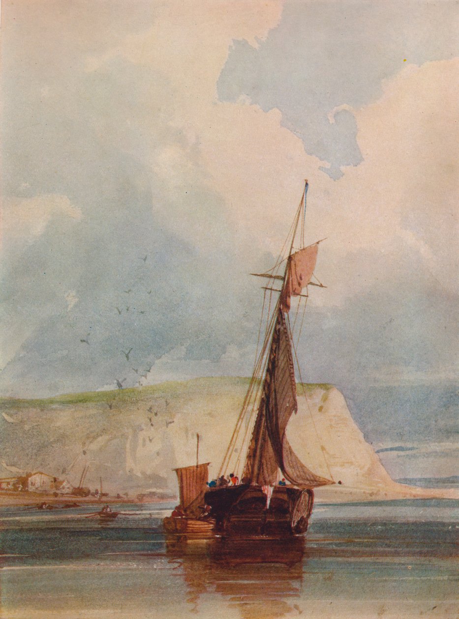 岬角渔船，c1841 作者 威廉·卡洛