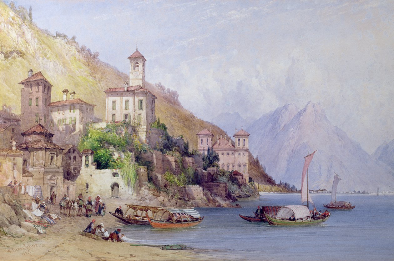 格拉韦多纳，科莫湖，1895年 作者 威廉·卡洛