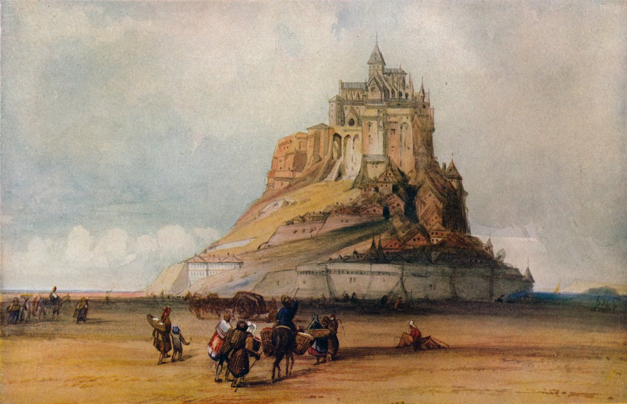 圣米歇尔山，c1861 作者 威廉·卡洛