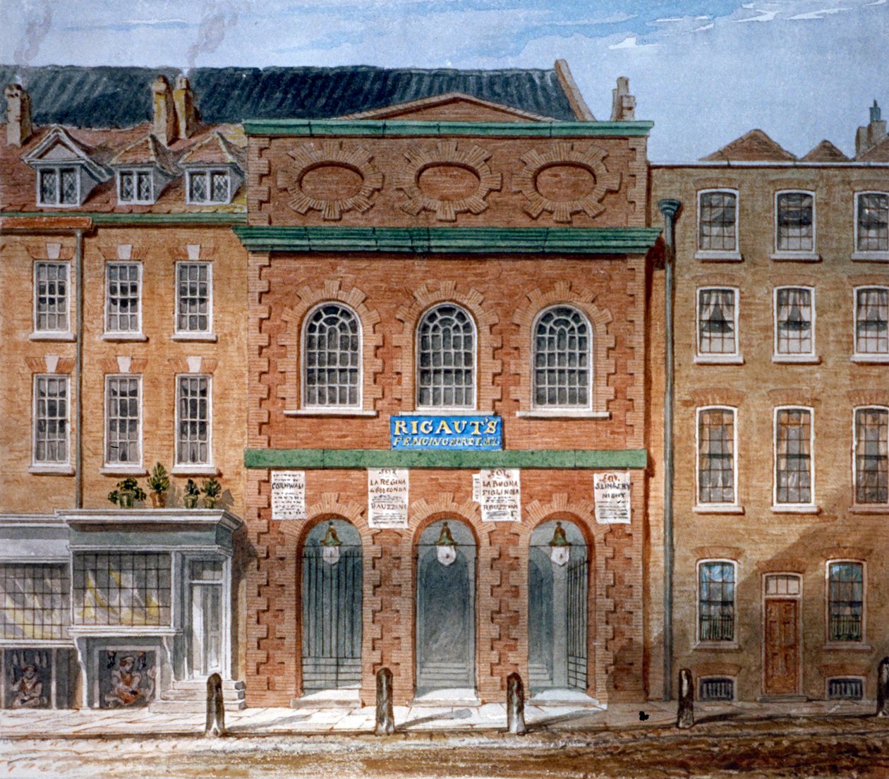 第一座歌剧院 国王剧院，Haymarket，威斯敏斯特，伦敦，1789年 作者 威廉·卡彭