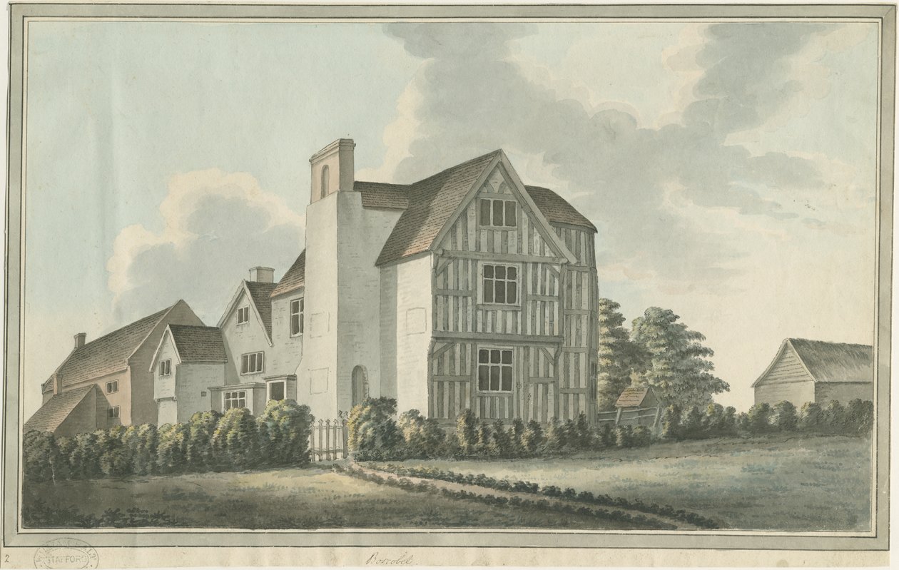 Boscobel House：水彩画，nd [1796]（绘画） 作者 威廉·卡特