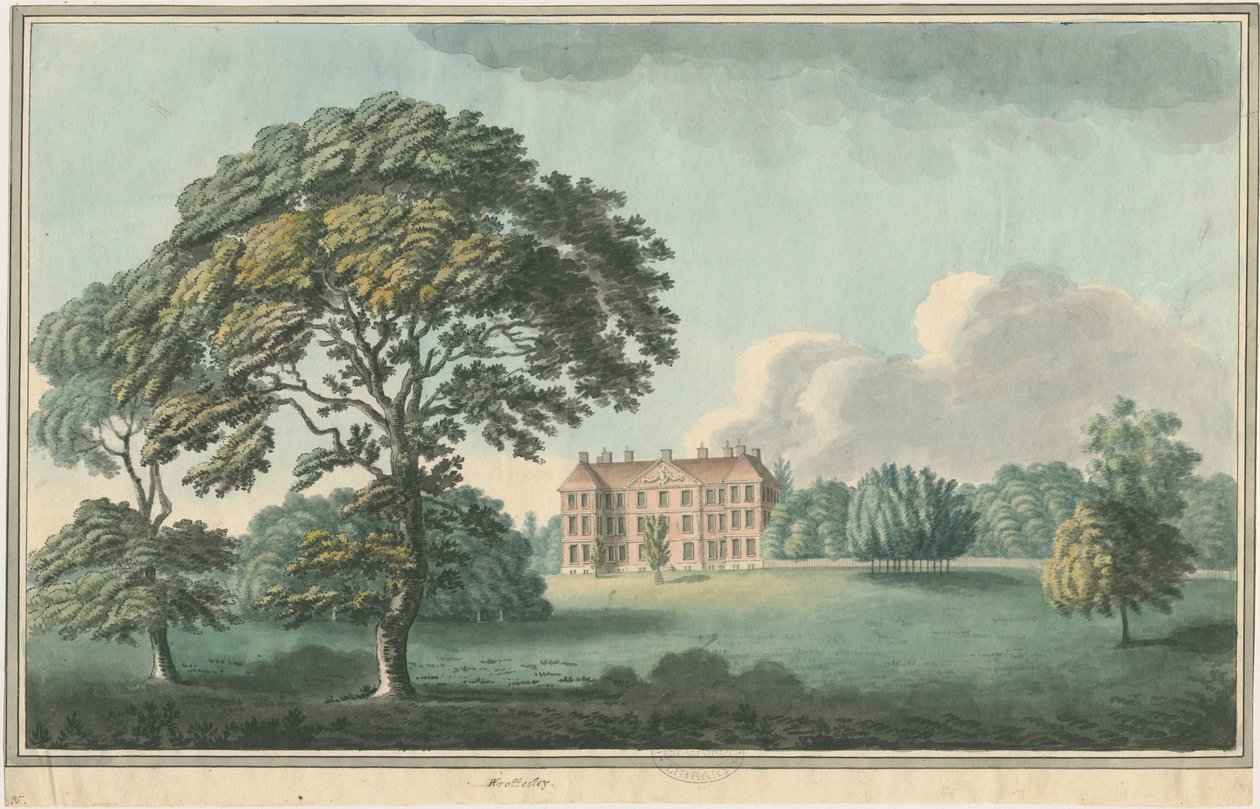 Wrottesley Hall：绘画，nd [1796-1839] 作者 威廉·卡特