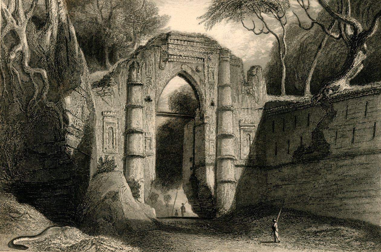 库特纳莱威门（Gut），1835年。 作者 威廉·丹尼尔