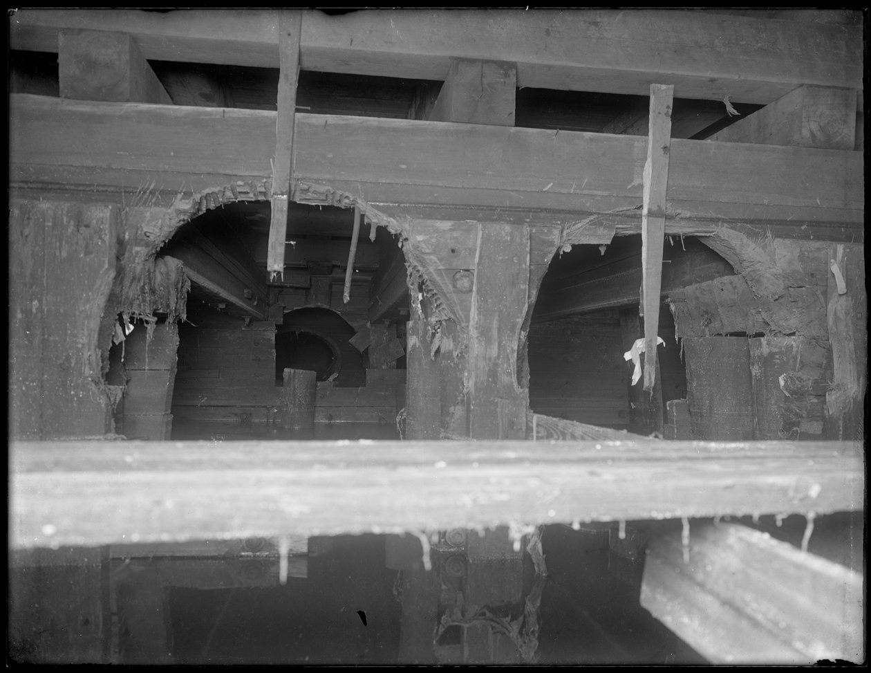 查看W. 129th Street下水道，纽约，c.1911 作者 威廉·戴维斯·哈斯勒