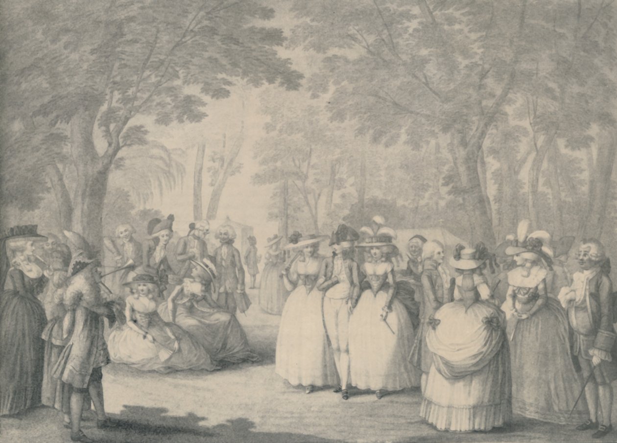 卡尔顿豪斯花园（Carlton House Gardens），1760-1820年，1920年 作者 威廉·迪金森