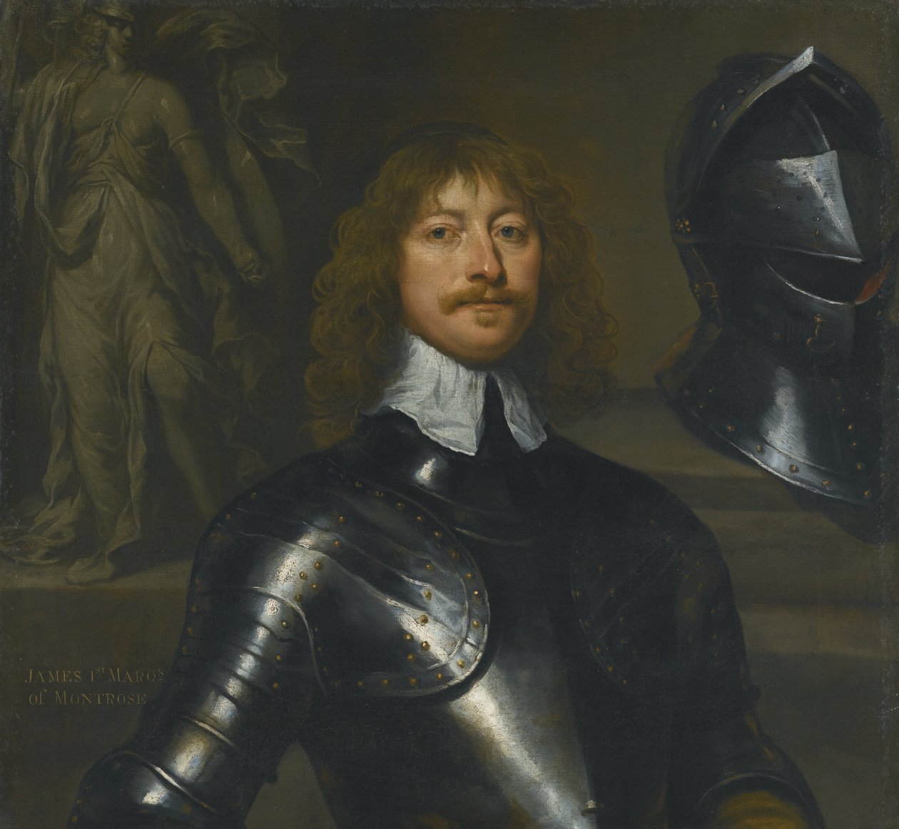 詹姆斯·格雷厄姆（James Graham）肖像，蒙特罗斯第一侯爵1612-1650 作者 威廉·多布森
