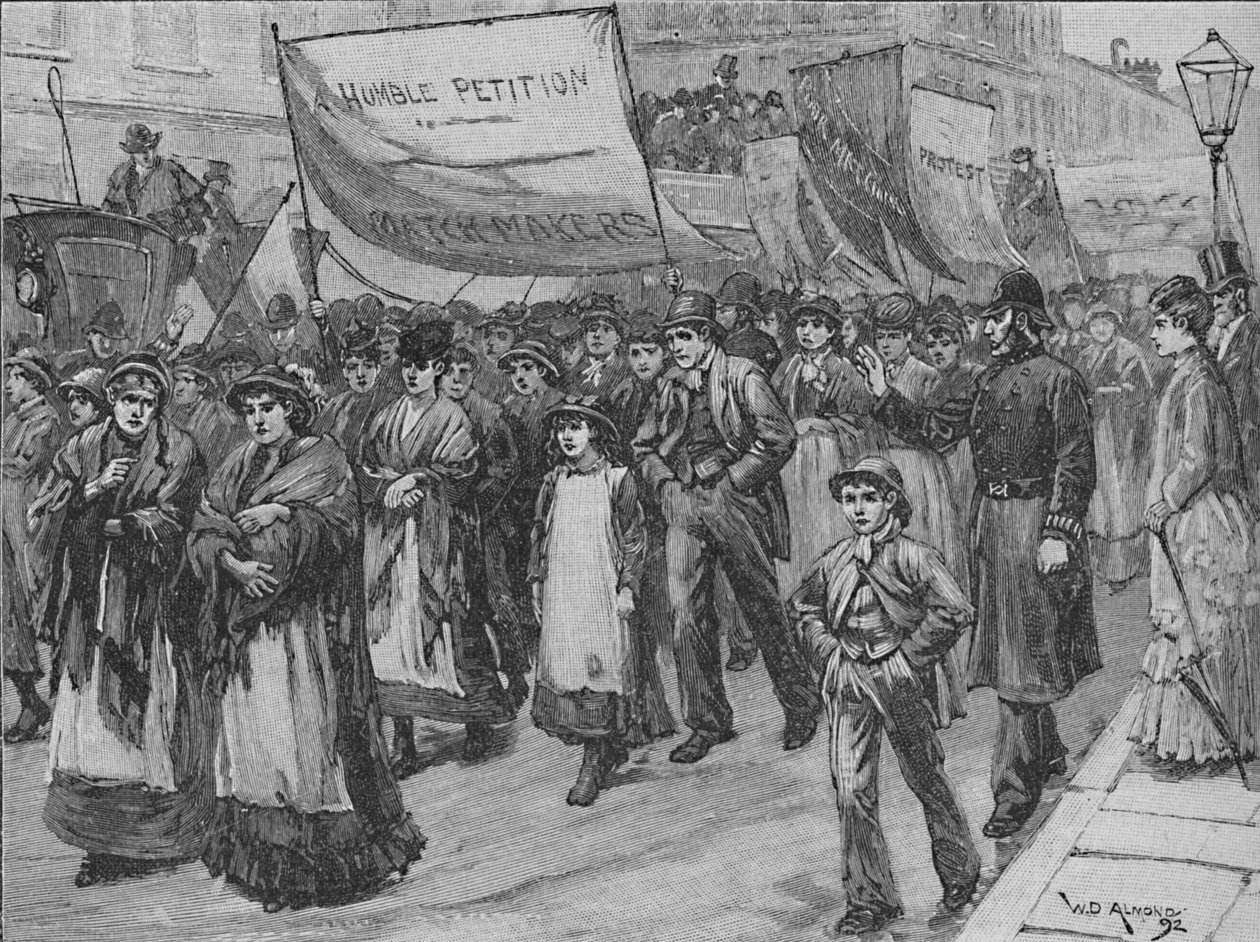 媒人游行到威斯敏斯特，1892年 作者 威廉·道格拉斯·杏仁