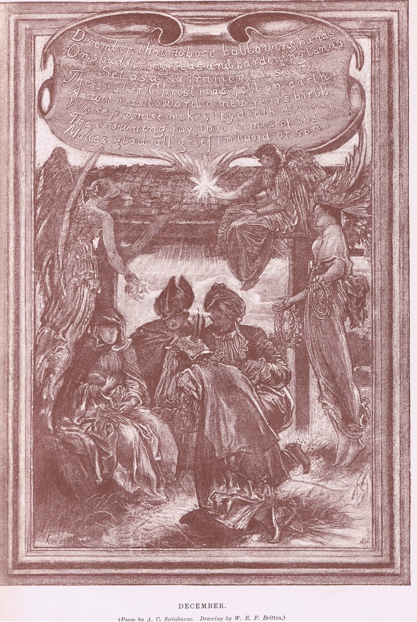 12月，来自《艺术杂志》1893年，Cassell和公司 作者 威廉·爱德华·弗兰克·布里顿