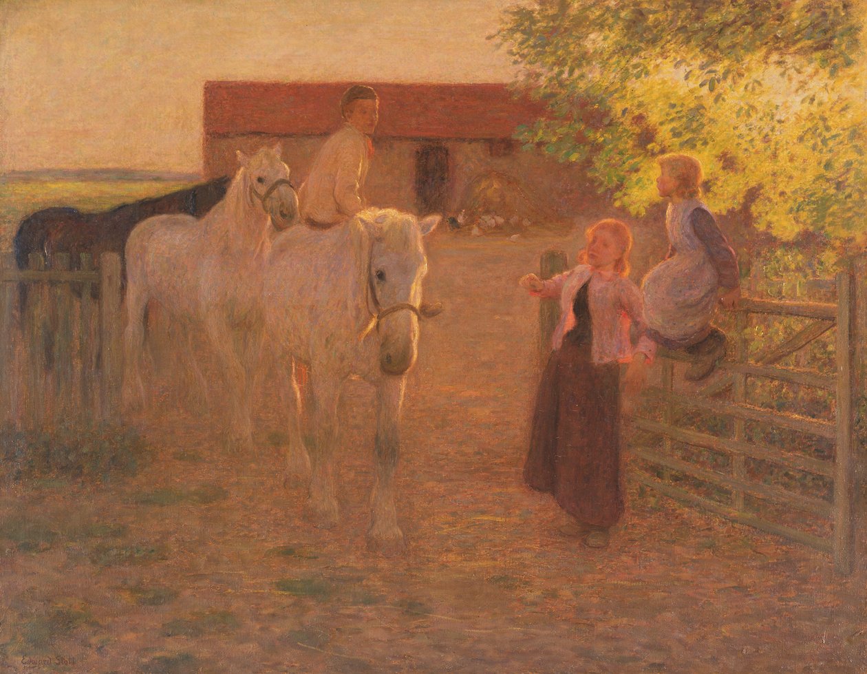 老门，约 1896 年（布面油画） 作者 威廉·爱德华·斯托特