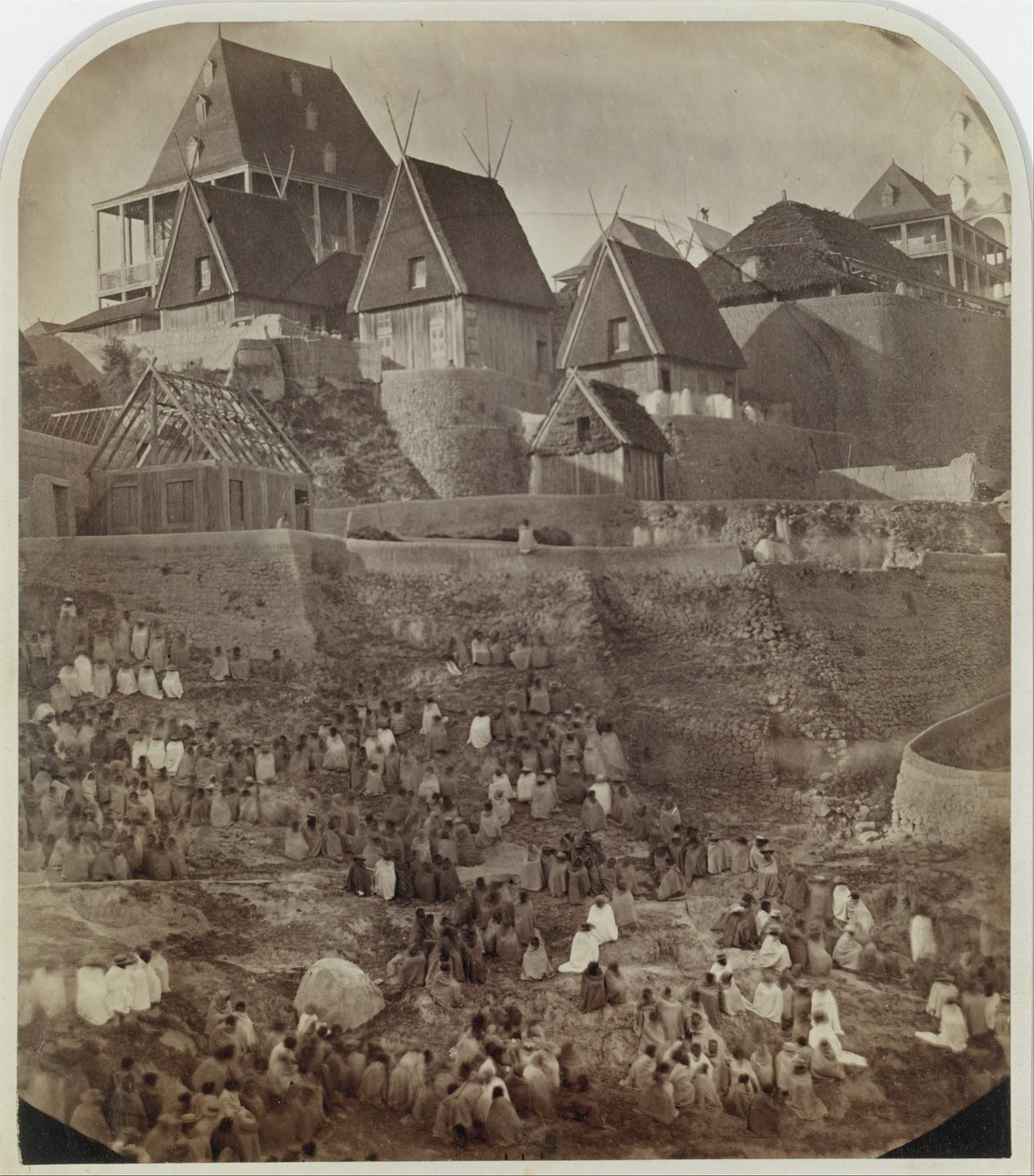 马达加斯加Antsahatsiroa的景观，1862-65。 作者 威廉·埃利斯