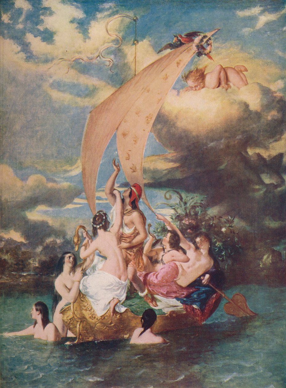 掌舵的船上的青春与快乐，1830-32，c1915 作者 威廉·埃蒂