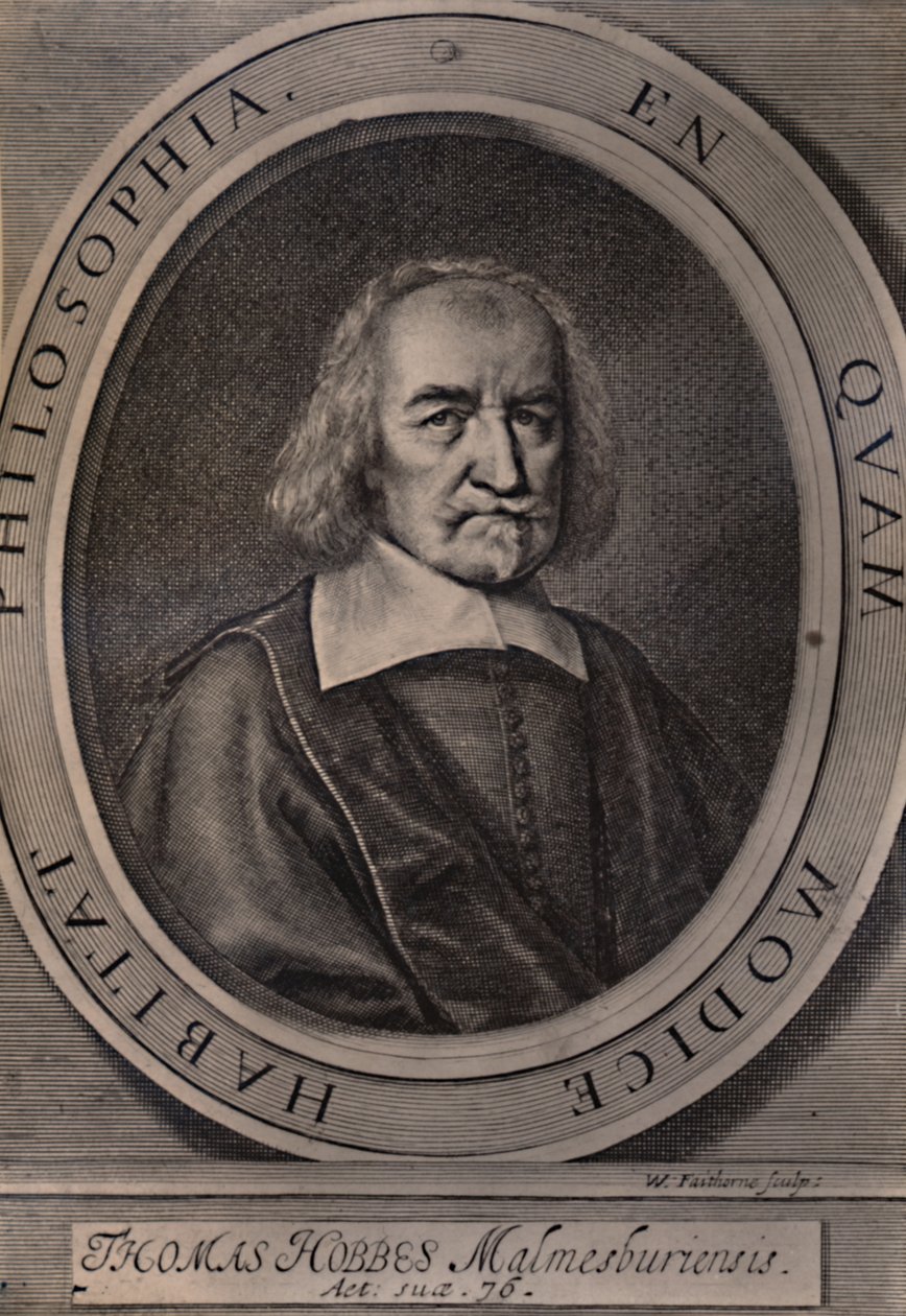 托马斯·霍布斯（Thomas Hobbes），英国哲学家，c1668年1894年 作者 威廉·法索恩