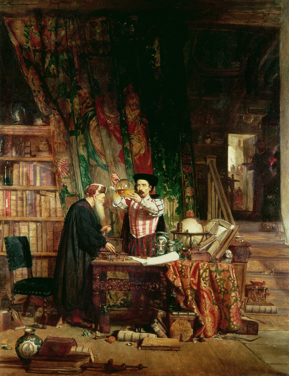 炼金术士，1853年 作者 威廉·费特斯·道格拉斯