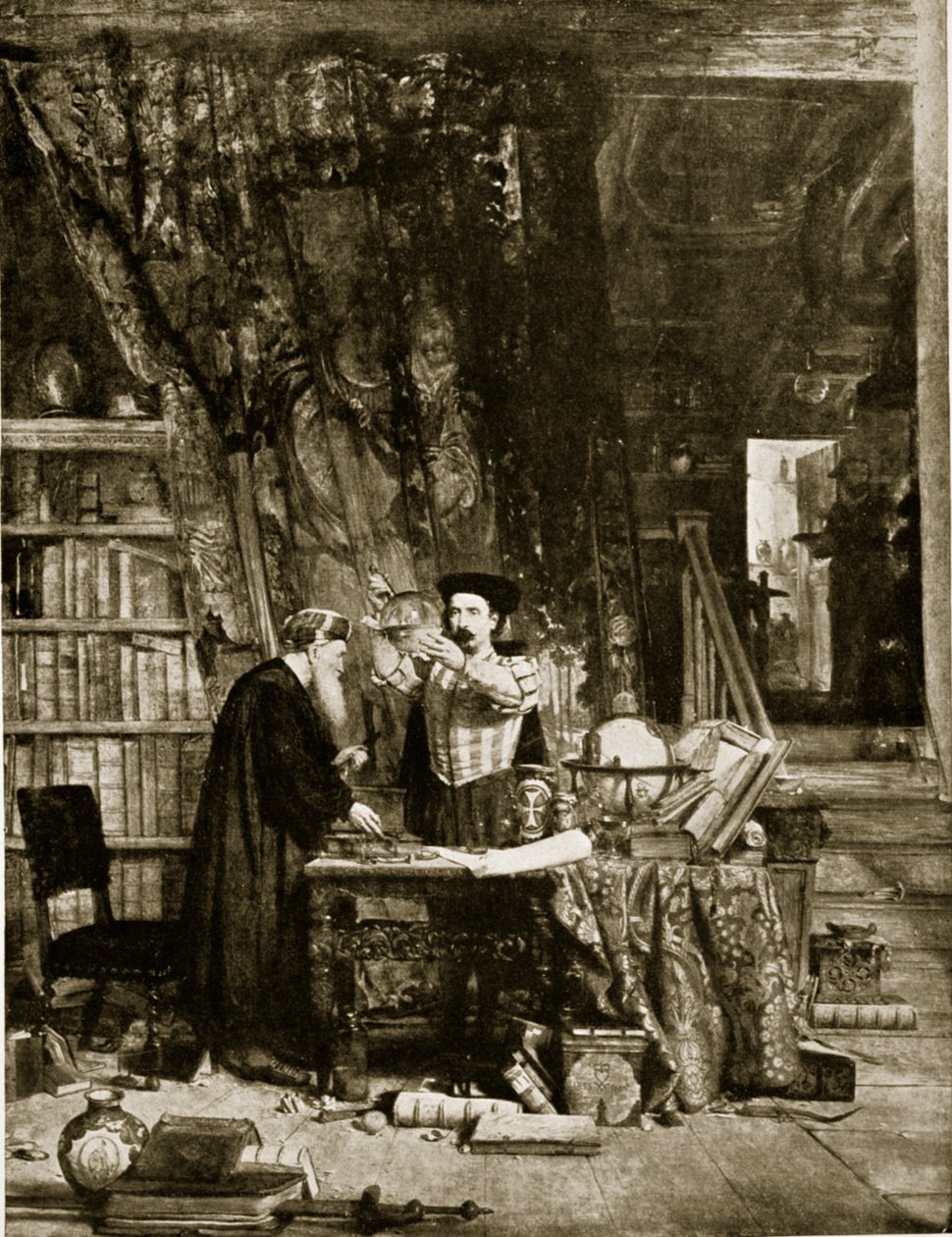 炼金术士，来自&39;哈钦森的英国民族故事&39;，c.1923 作者 威廉·费特斯·道格拉斯