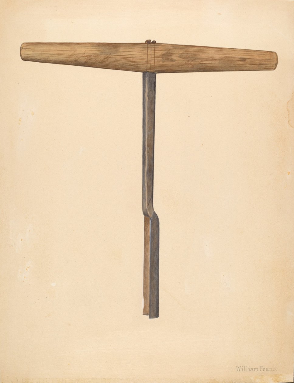 Handmade Auger，约1942年。 作者 威廉·弗兰克