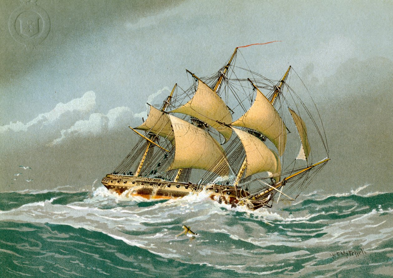 皇家海军28舰护卫舰C1794 C1890-C1893 作者 威廉·弗雷德里克·米切尔