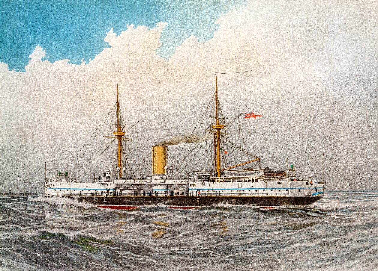 HMS巨像，皇家海军2级战列舰，C1890-C1893 作者 威廉·弗雷德里克·米切尔