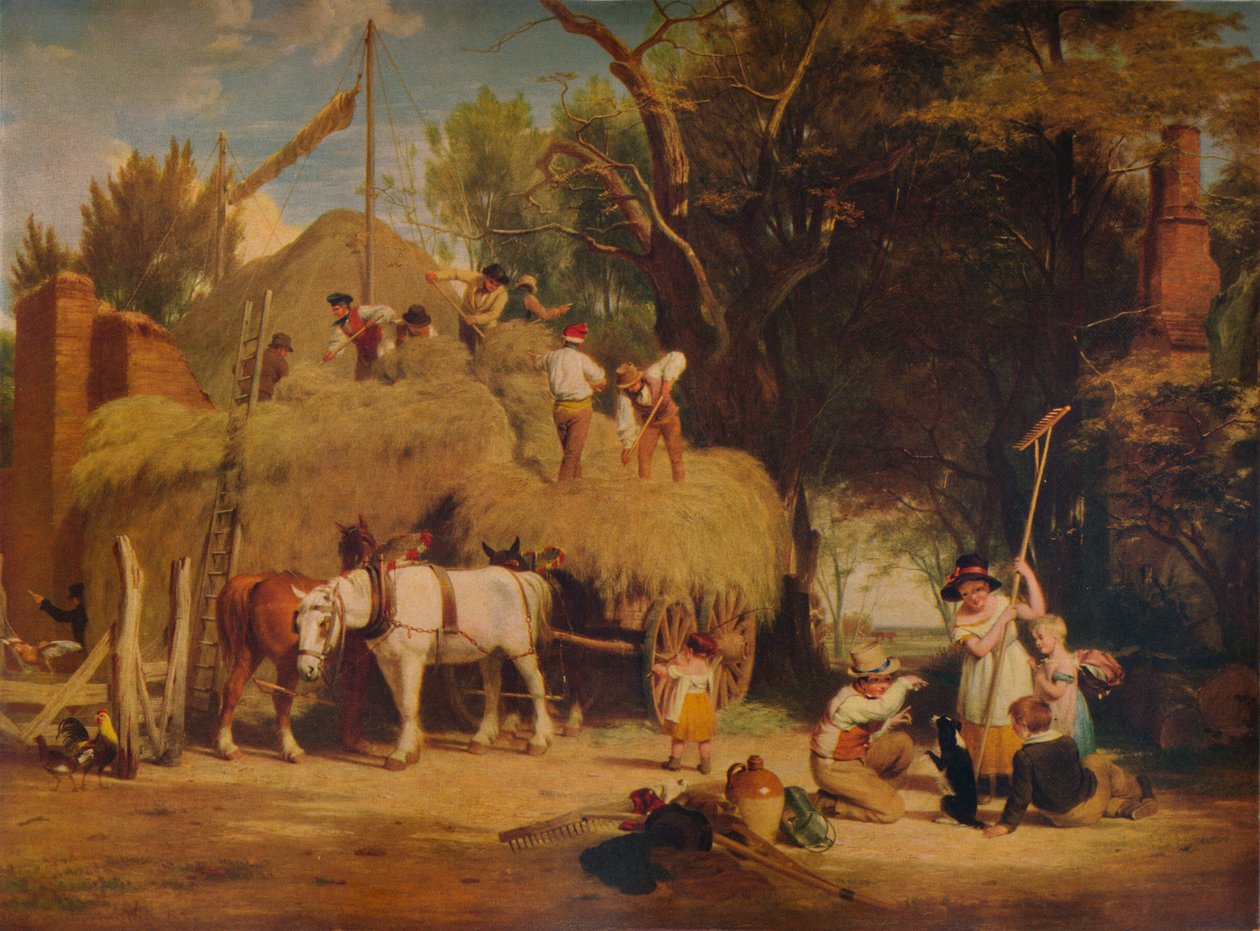 堆积干草，1840，1938 作者 威廉·弗雷德里克·威瑟灵顿