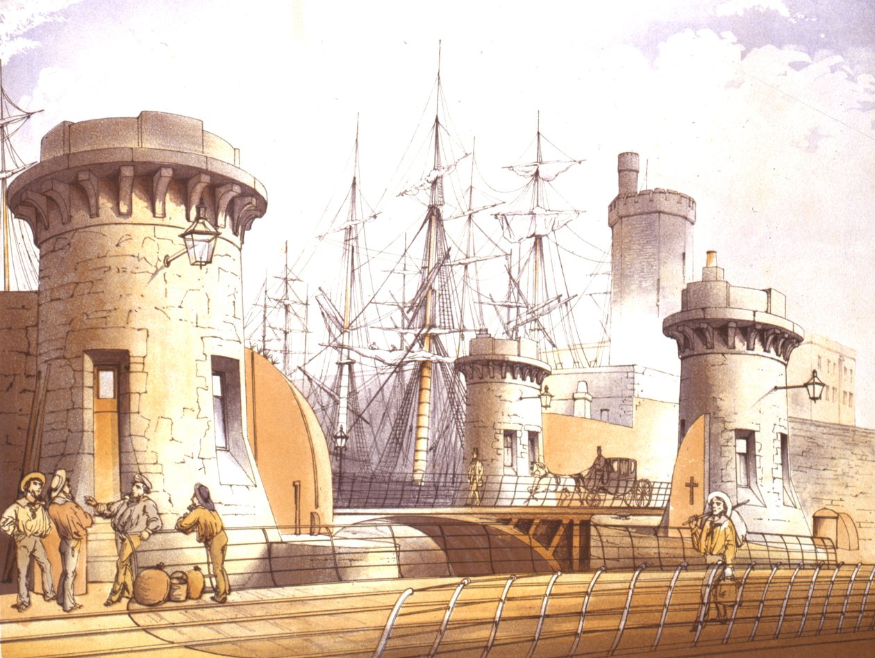 斯坦利码头门（Stanley Dock Gates），1864年 作者 威廉·加文·赫德曼