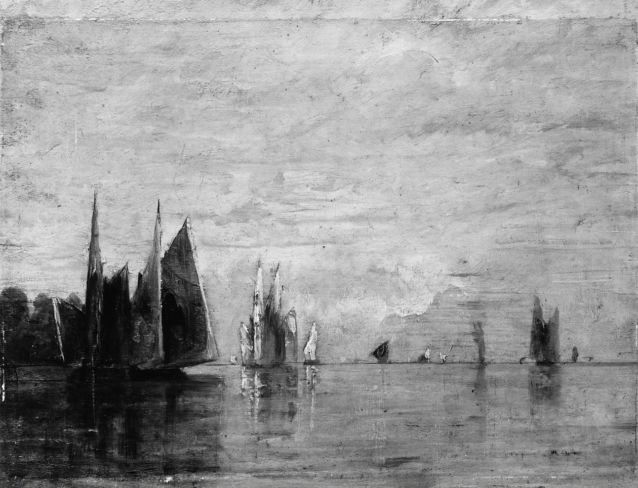 清晨--威尼斯，约1905年。 作者 威廉·格尼·邦斯