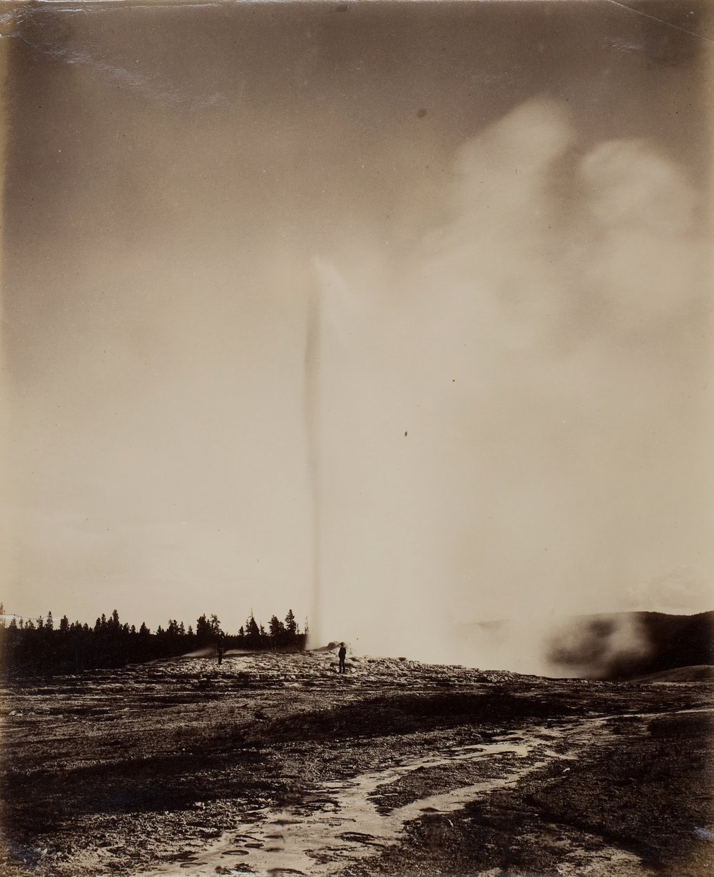Old Faithful, 1871年。 作者 威廉·H·杰克逊