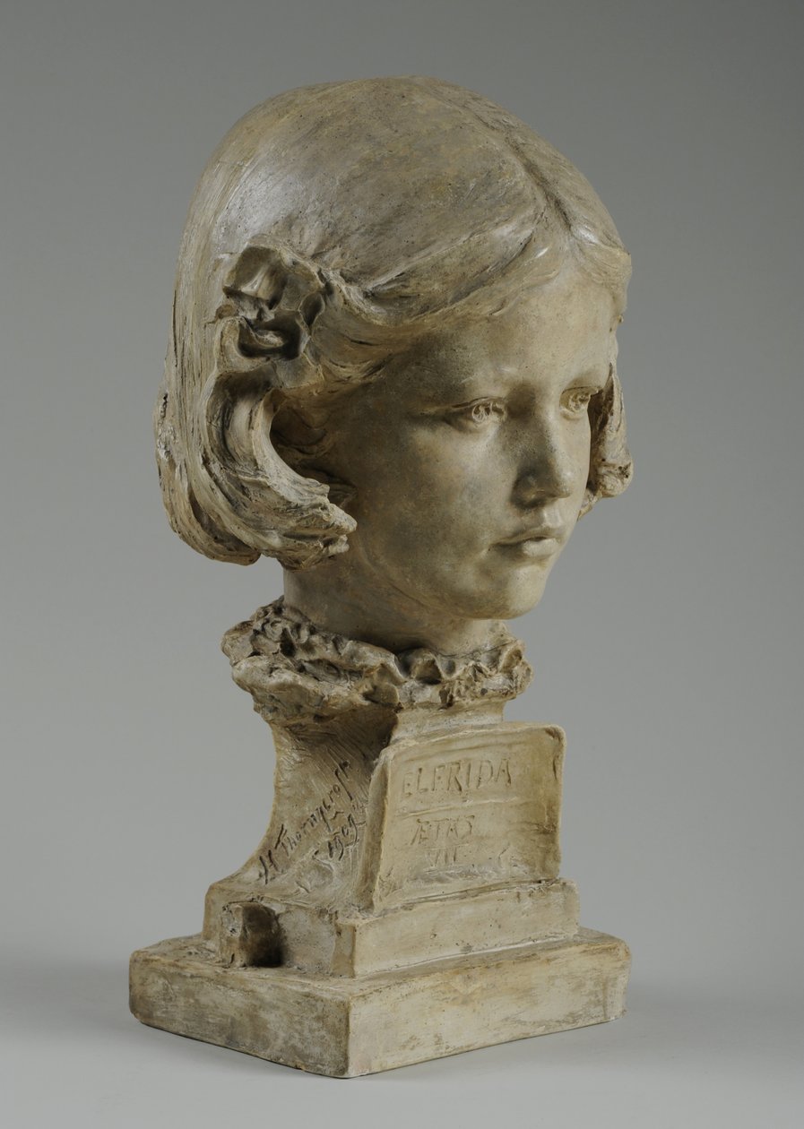 Elfrida Thornycroft的半身像，1909年 作者 威廉·哈莫·桑尼克罗夫特