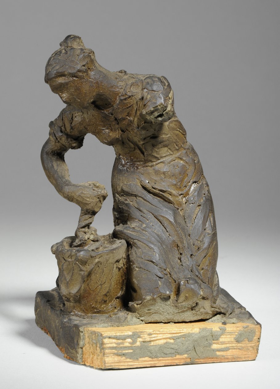 马凯特（Maquette）造型的洗衣机女人（橡皮泥） 作者 威廉·哈莫·桑尼克罗夫特