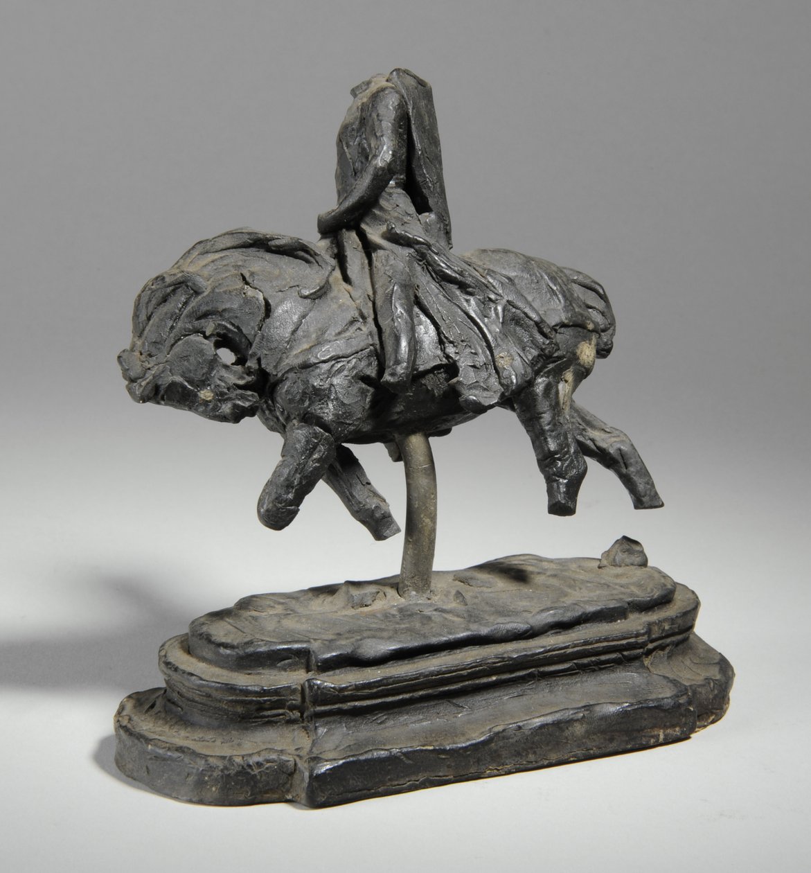 马凯特（Maquette），爱德华一世骑马雕像，约1893年（橡皮泥） 作者 威廉·哈莫·桑尼克罗夫特