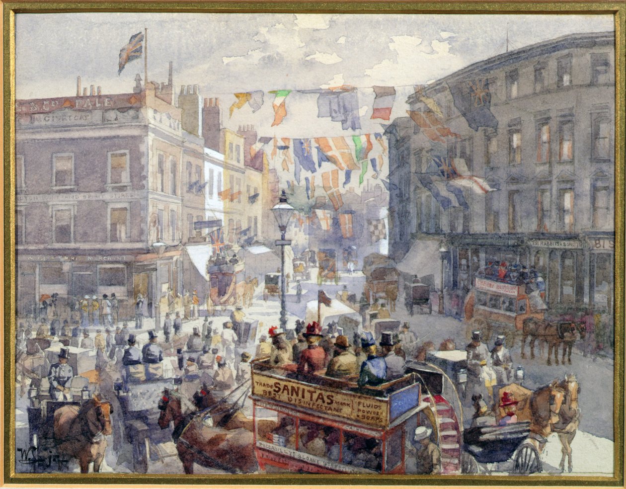 The Jubilee，Kensington High Street，London，1901 作者 威廉·哈丁·科林伍德·史密斯