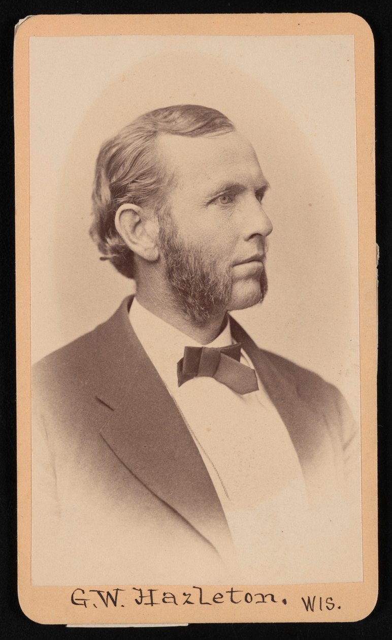 Gerry Whiting Hazleton的肖像，1829-1920年，1876年前。 作者 威廉·海沃德·谢尔曼