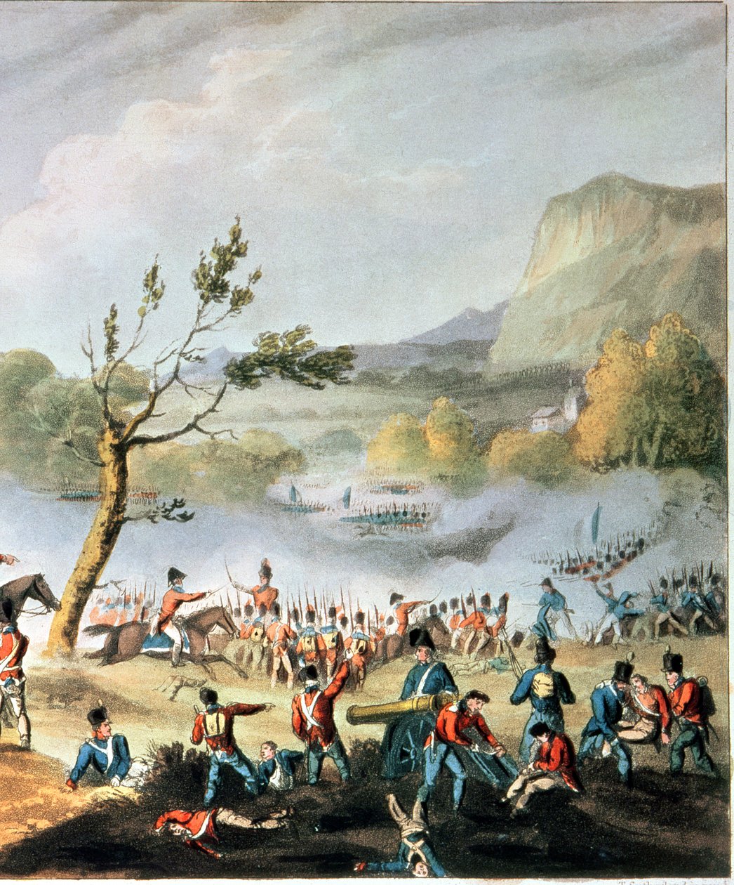 1806年7月4日，Maida战役，由Thomas Sutherland（bc1785）雕刻（详情70293） 作者 威廉·希思