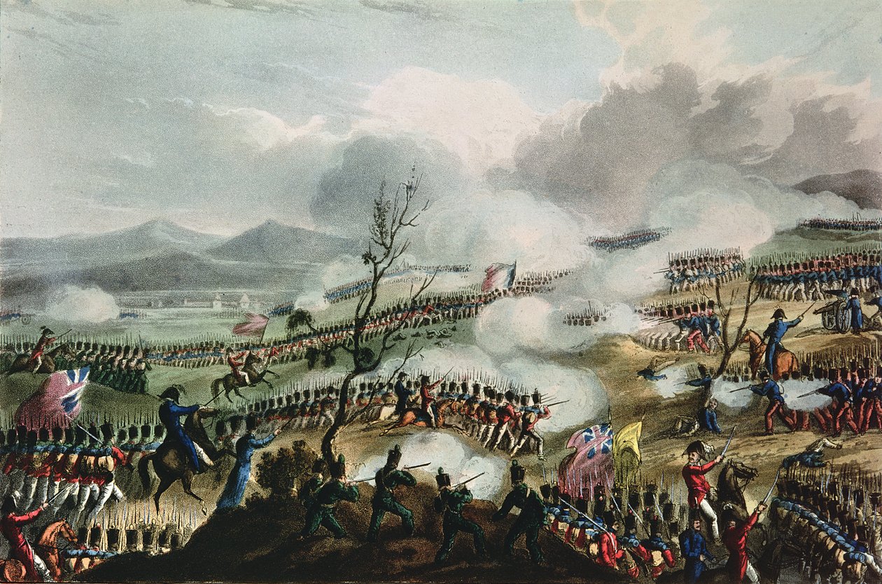 1813年11月10日，Nivelle之战，由Thomas Sutherland雕刻，1813年 作者 威廉·希思